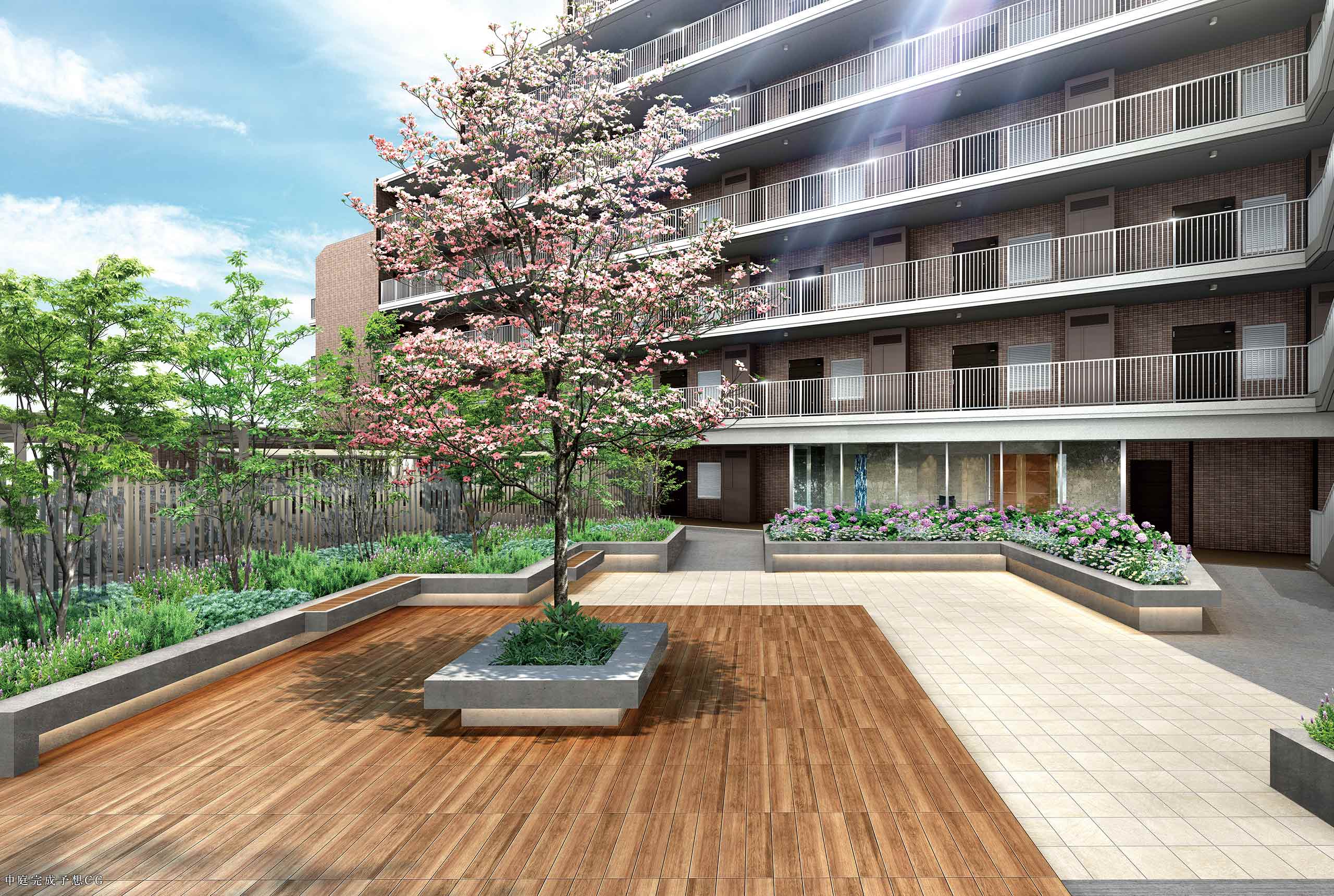 中庭完成予想CG